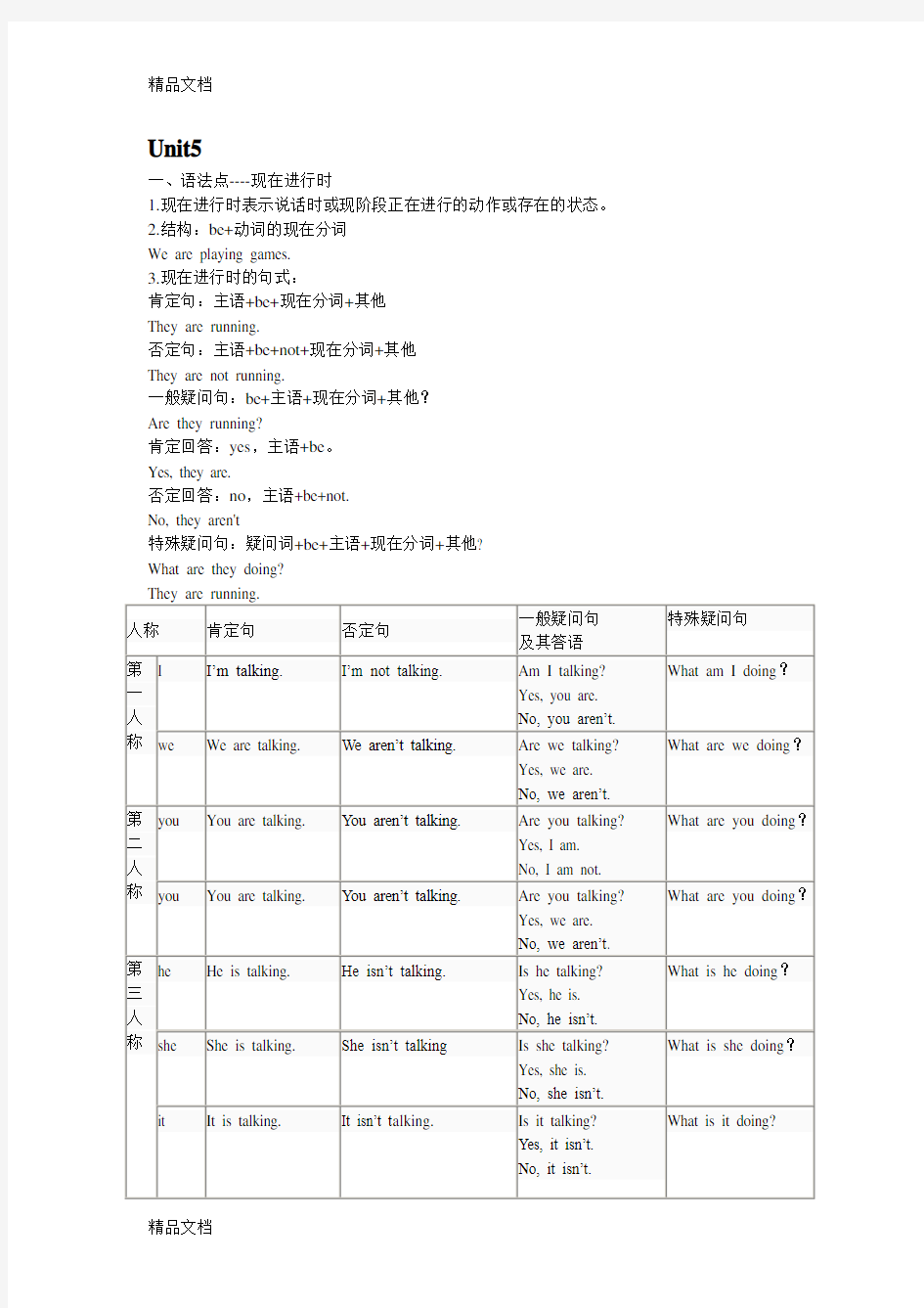 最新仁爱版七年级下册Unit5知识点总结