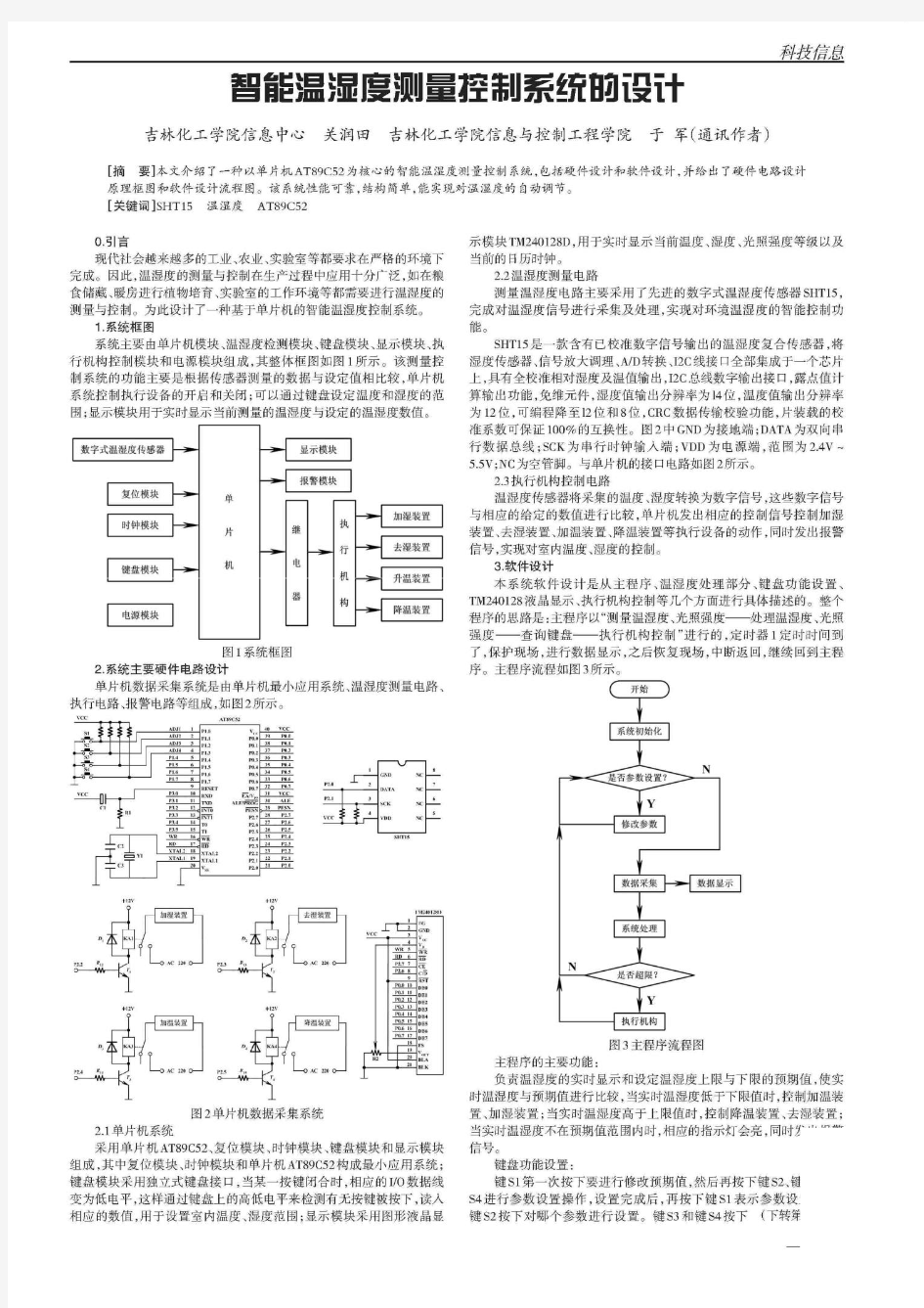 智能温湿度测量控制系统的设计