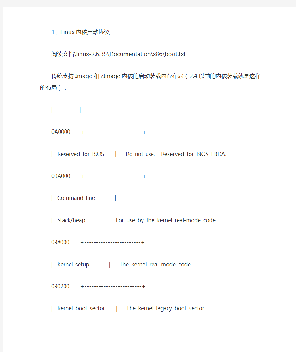 Linux内核启动过程分析