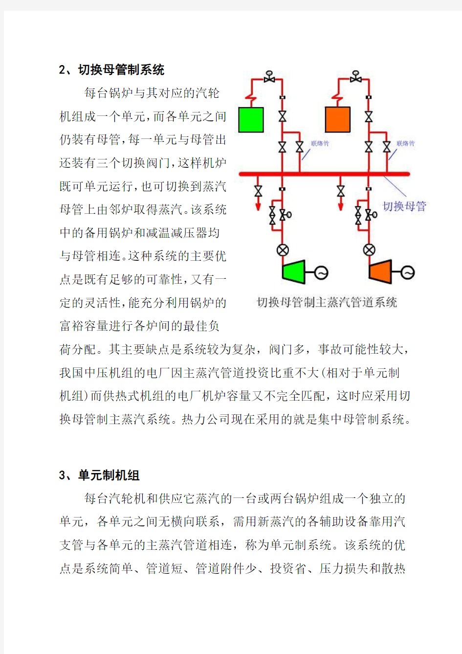 发电厂常用的主蒸汽管道系统