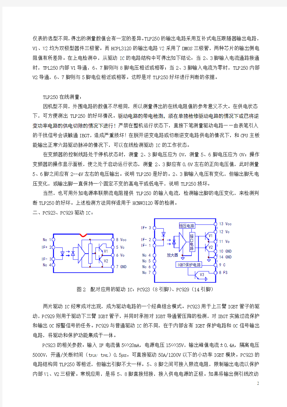 变频器驱动电路常用的几种驱动IC