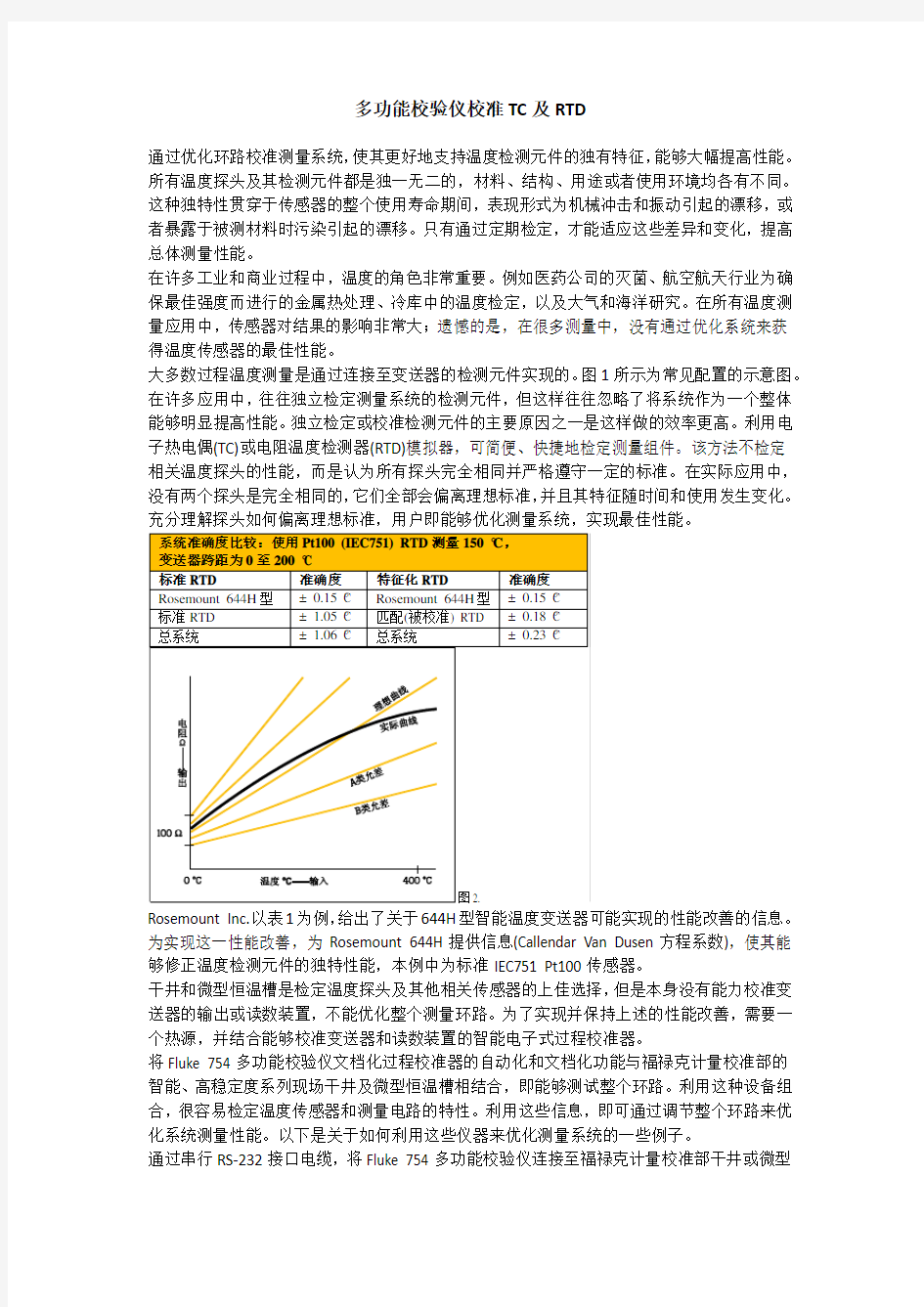 多功能校验仪校准TC及RTD