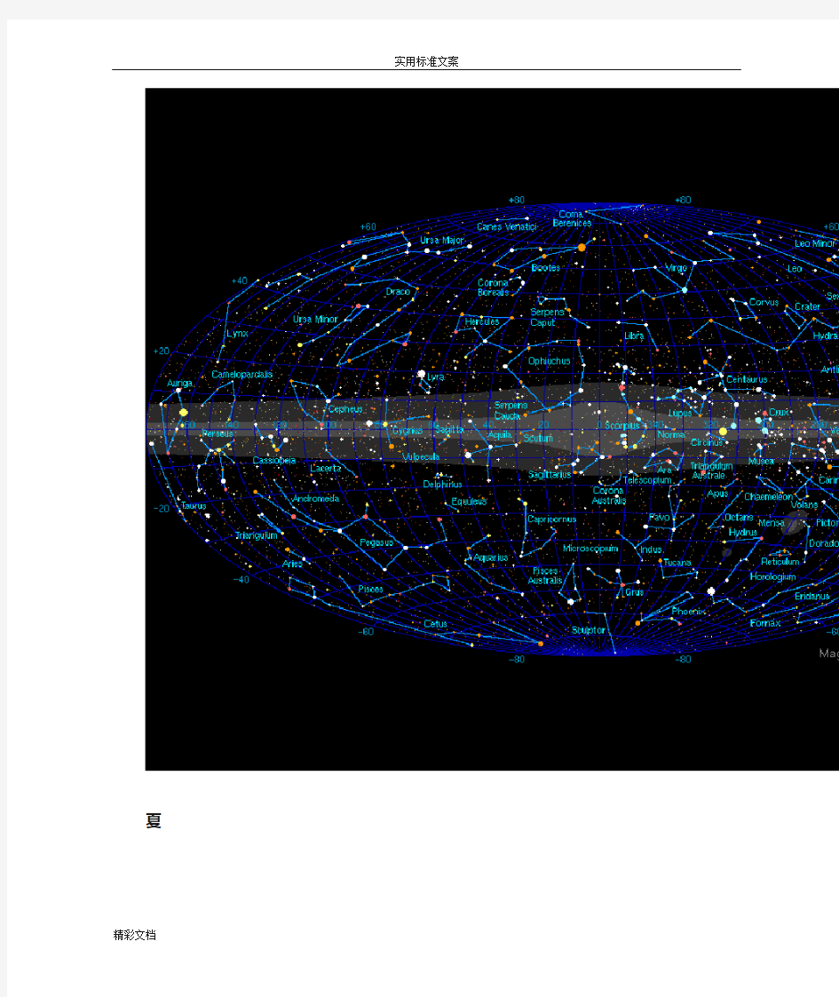四季星空图及观星方法