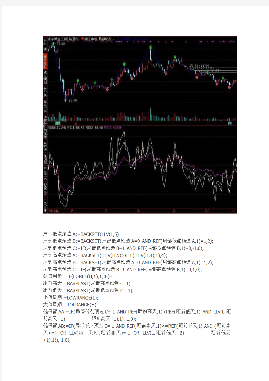 缠论中枢通达信指标公式源码