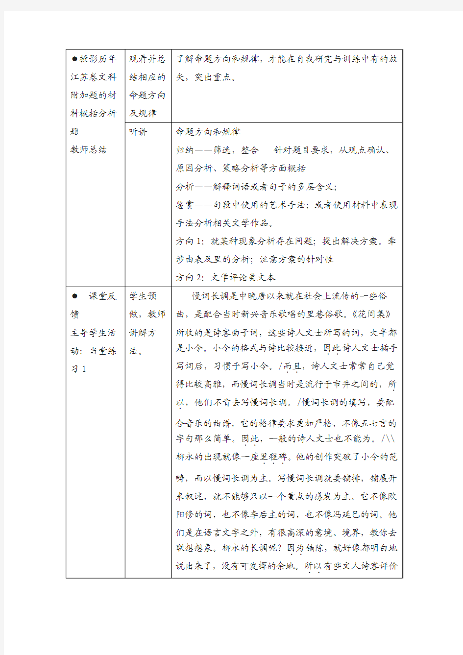 江苏省扬州市2018年高考语文复习 材料概括分析题 含答案
