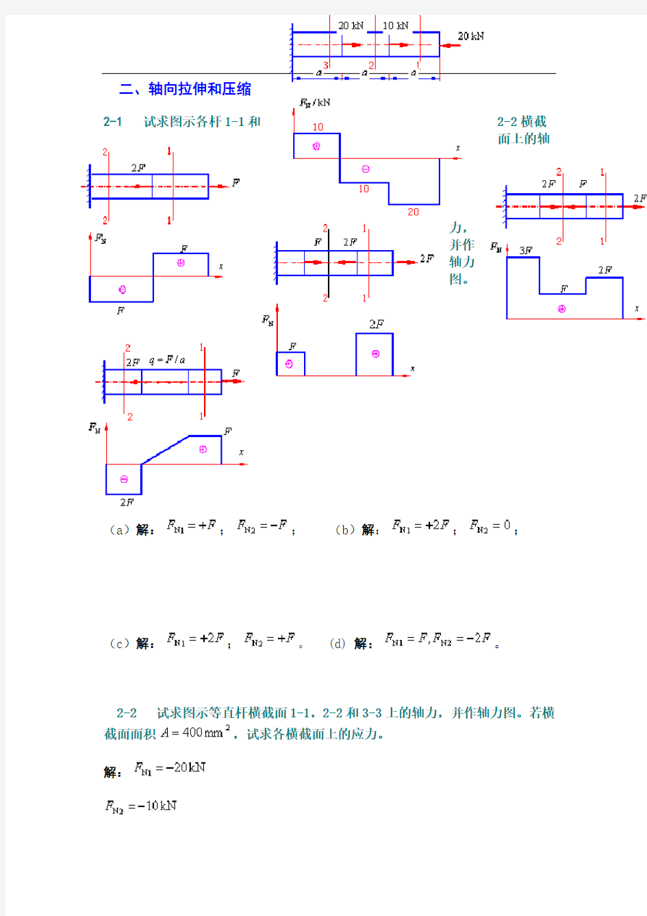 材料力学第五版课后习题答案