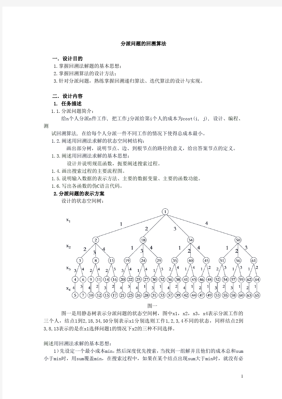 分派问题的回溯算法(整理版)