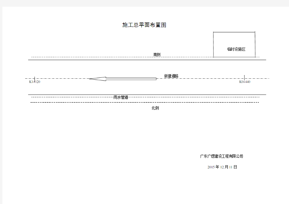 市政道路施工总平面布置图