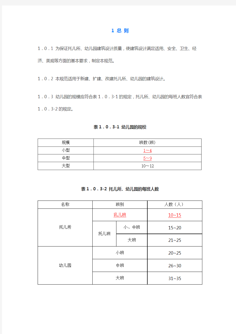 托儿所、幼儿园建筑设计规范JGJ-39-2016