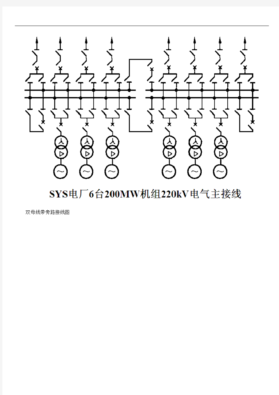 电气主接线图分析