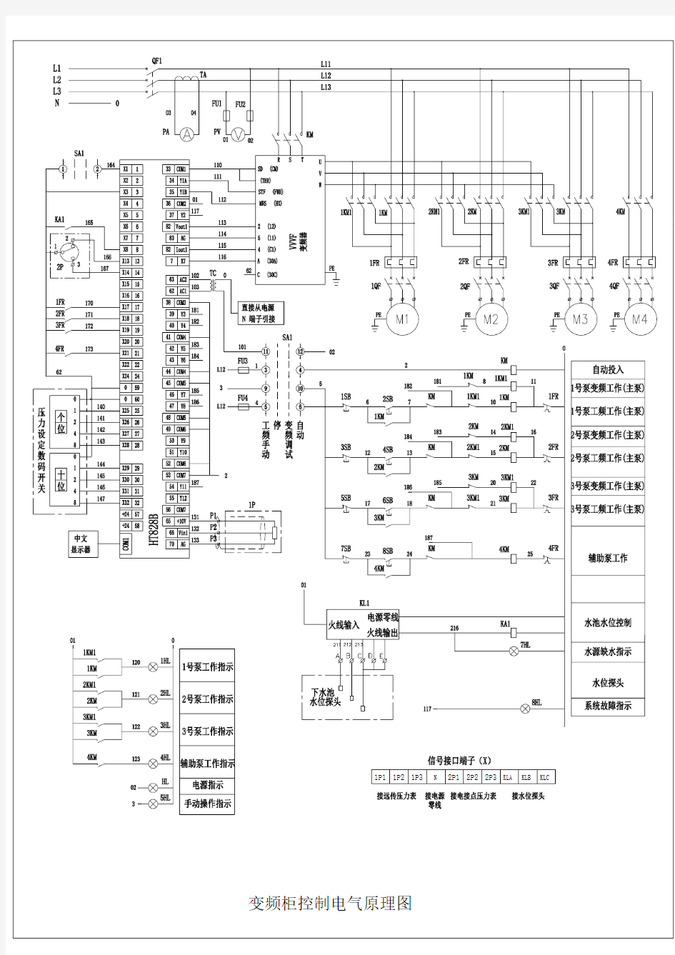 变频控制柜电气原理图