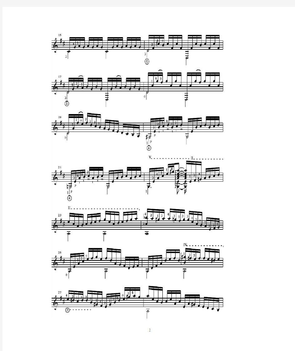 巴赫无伴奏大提琴组曲 no.1 (BWV 1007) (Bach- Cello Suite No.1);J. S. Bach(Thorlaksson编 古典吉他谱)