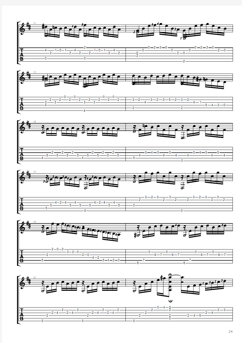G调无伴奏大提琴一号BWV1007(带指法)