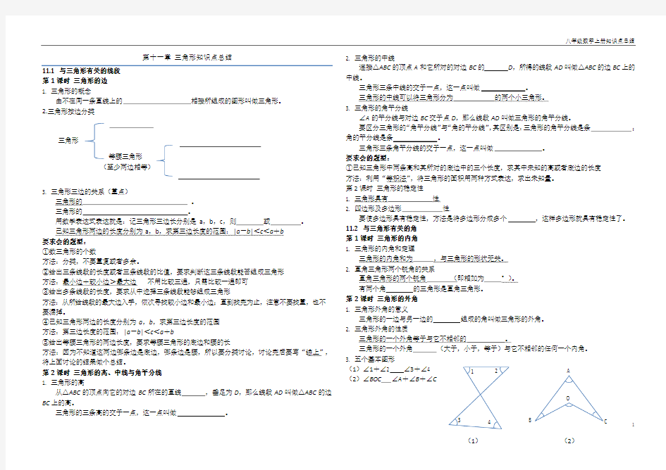 新人教版_第十一章_三角形_知识点总结