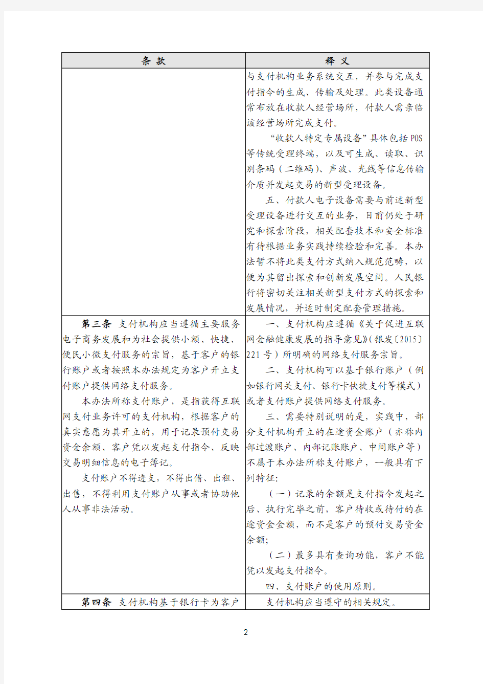 非银行支付机构网络支付业务管理办法条款释义
