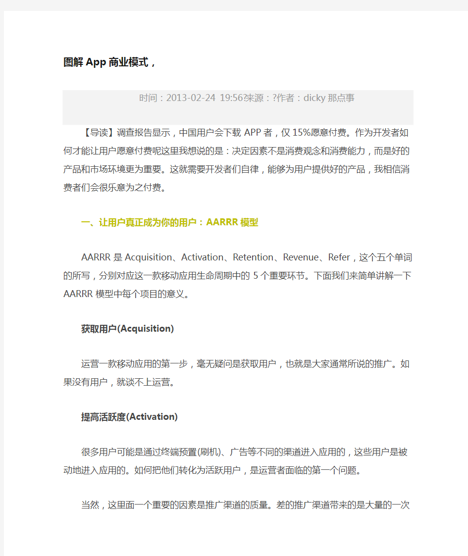 App商业模式