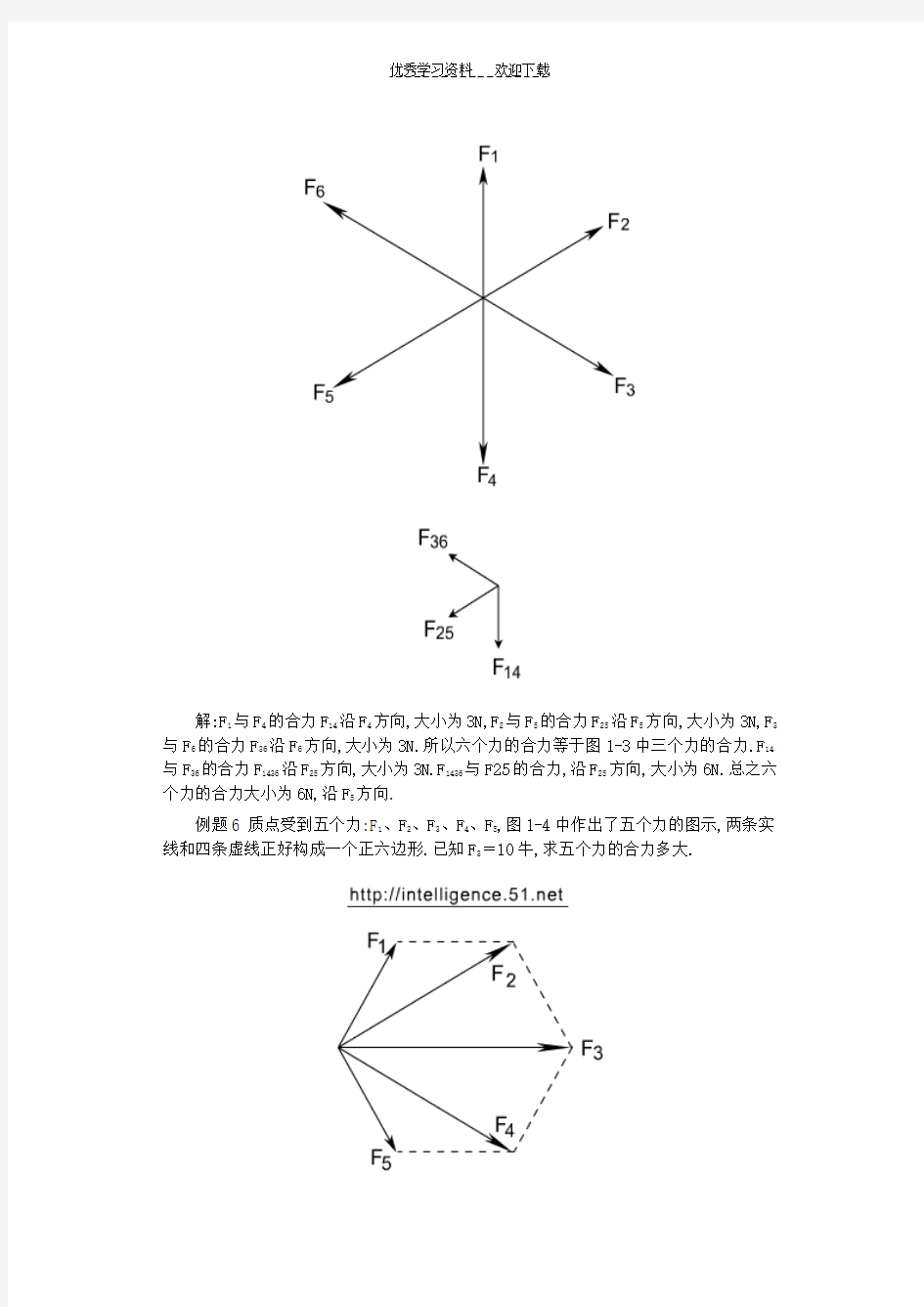 高一物理力学例题经典