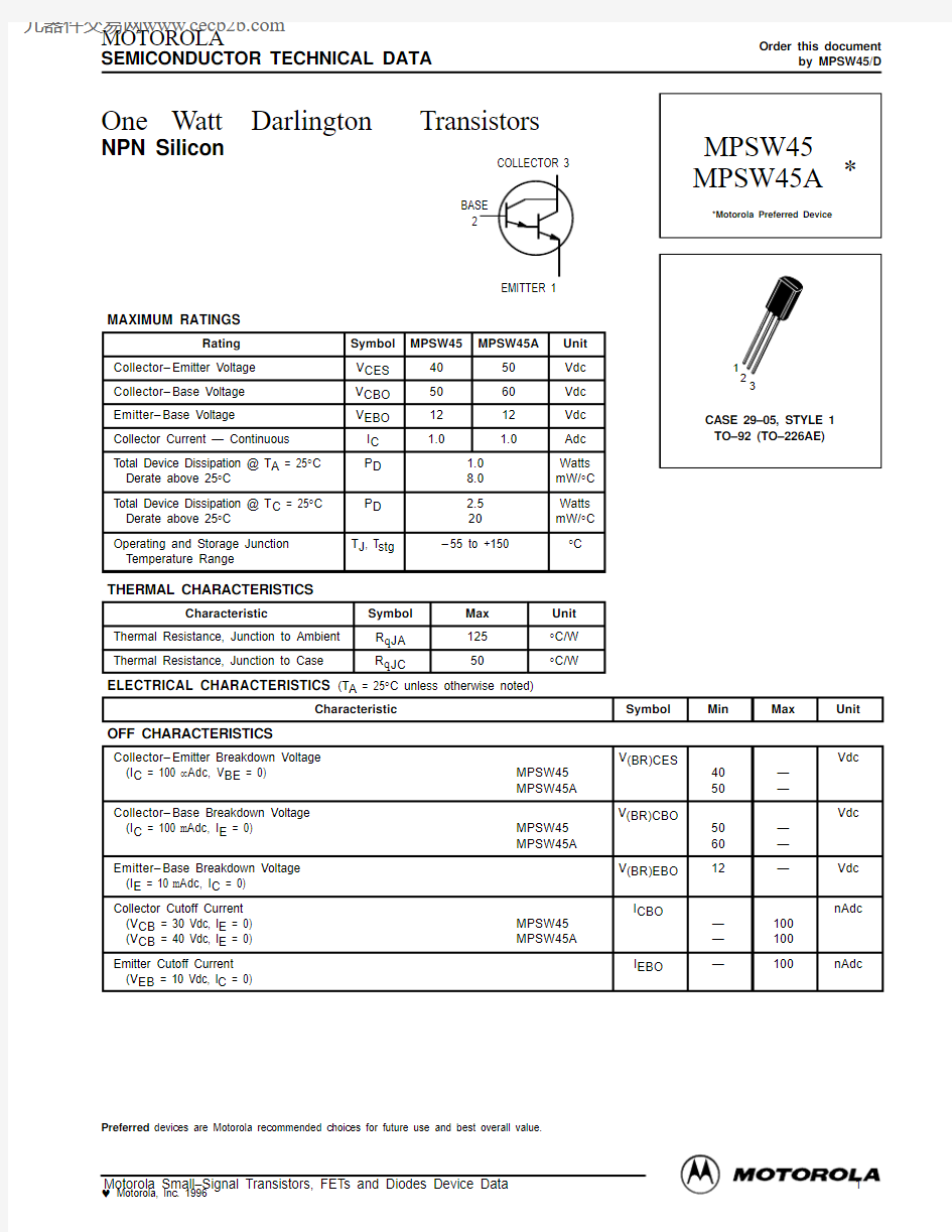 MPSW45中文资料