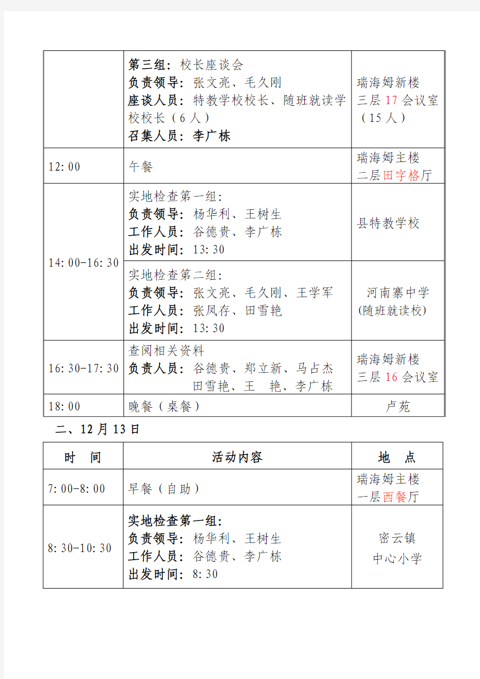 密云县迎接北京市特殊教育工作督导评价试点工作会议日程安排(定稿)