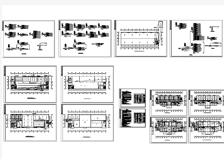 一整套工厂电气的完整cad施工设计图纸