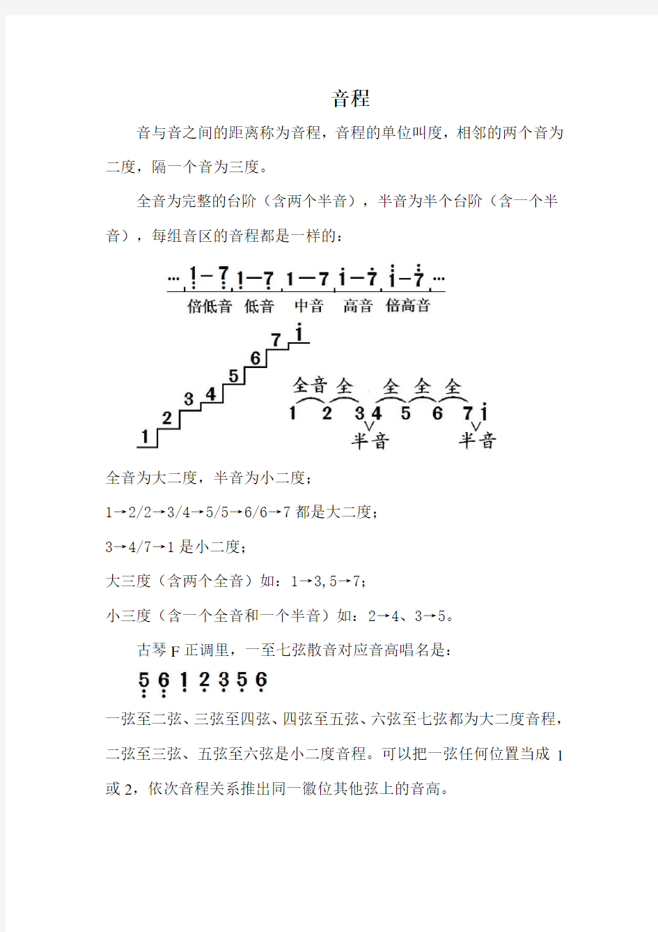 老梁讲古琴 基础乐理知识,音程、节奏