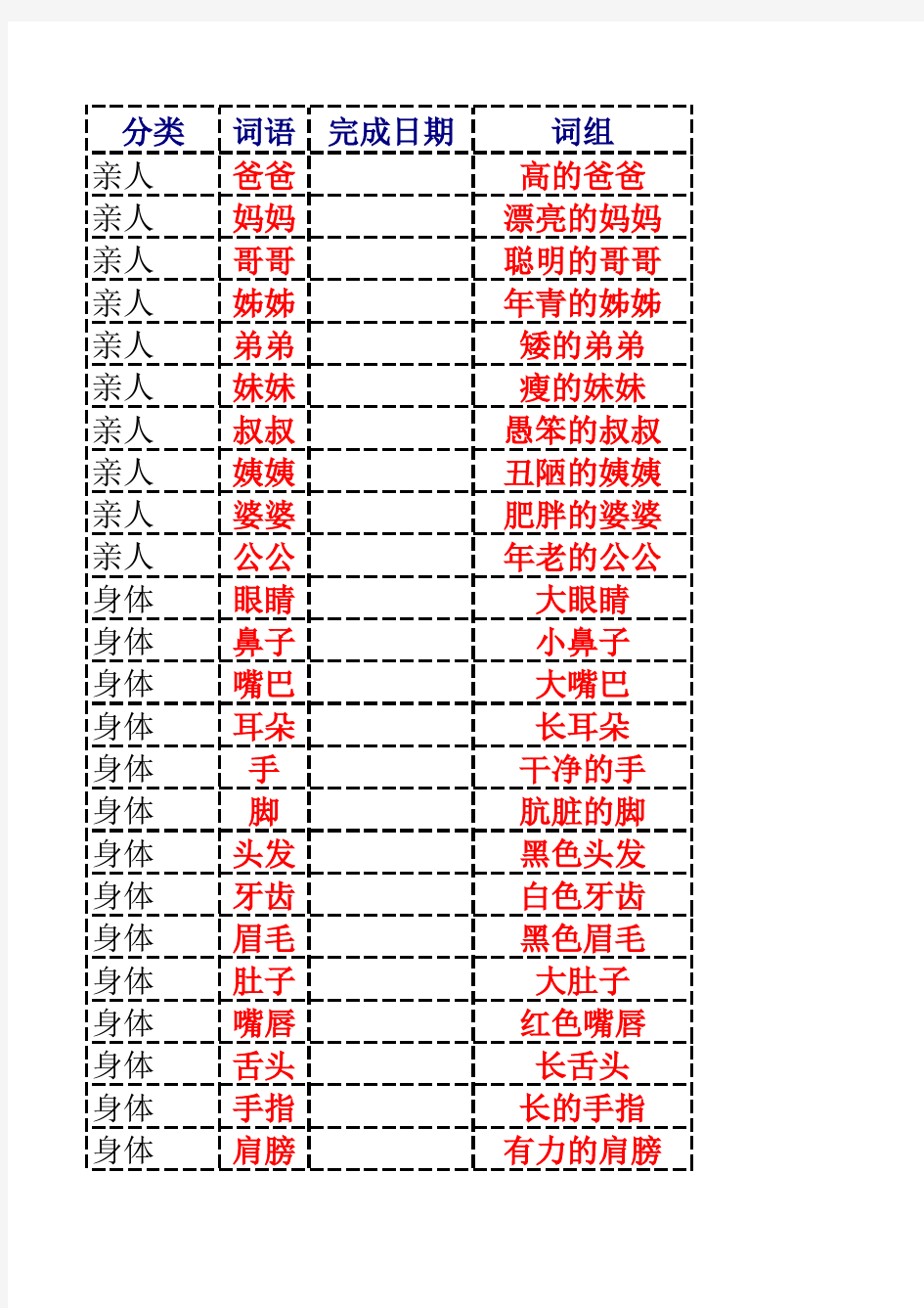 儿童识字必备_最常用的500汉字
