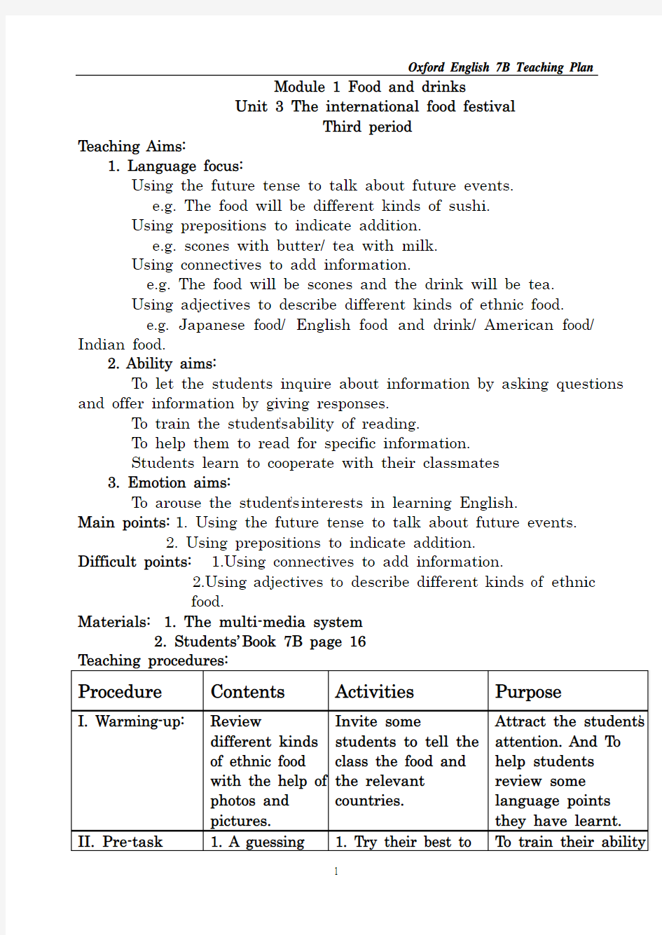 Module 1 Food and drinks p16