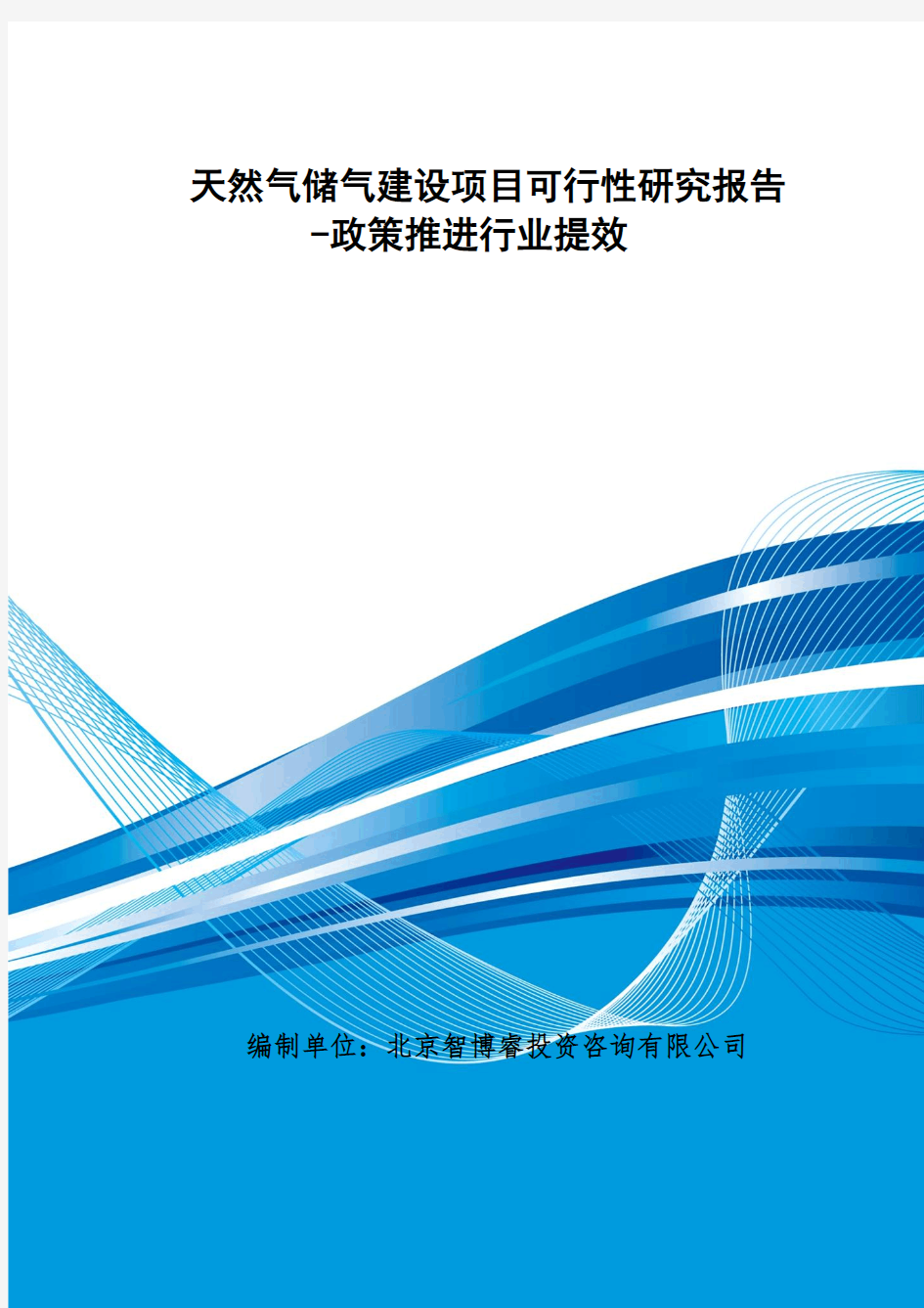 天然气储气建设项目可行性研究报告-政策推进行业提效