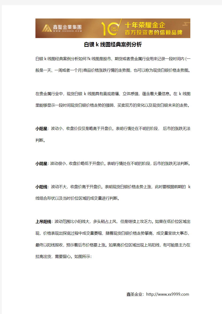 白银k线图经典案例分析