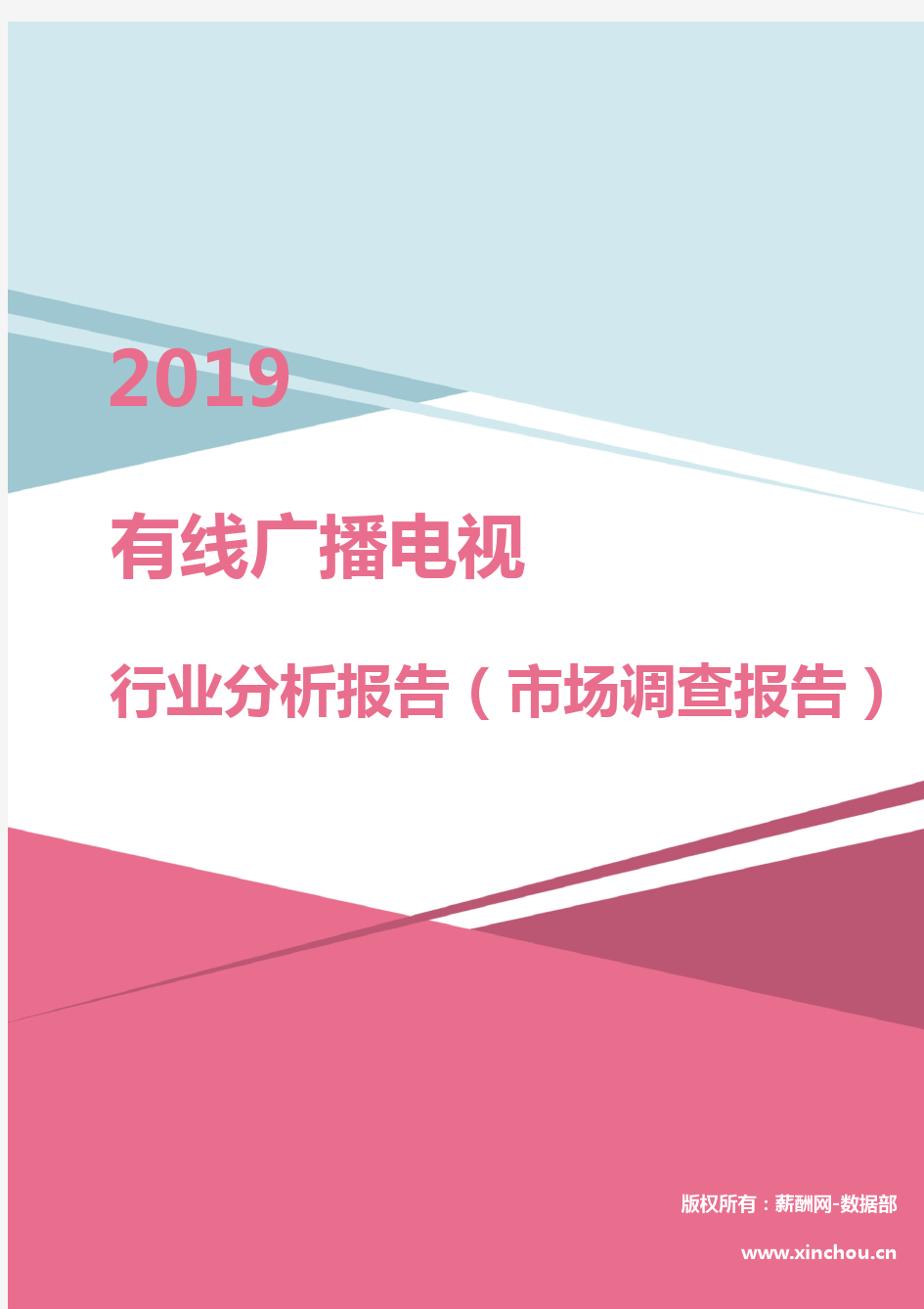 2019年有线广播电视行业分析报告(市场调查报告)