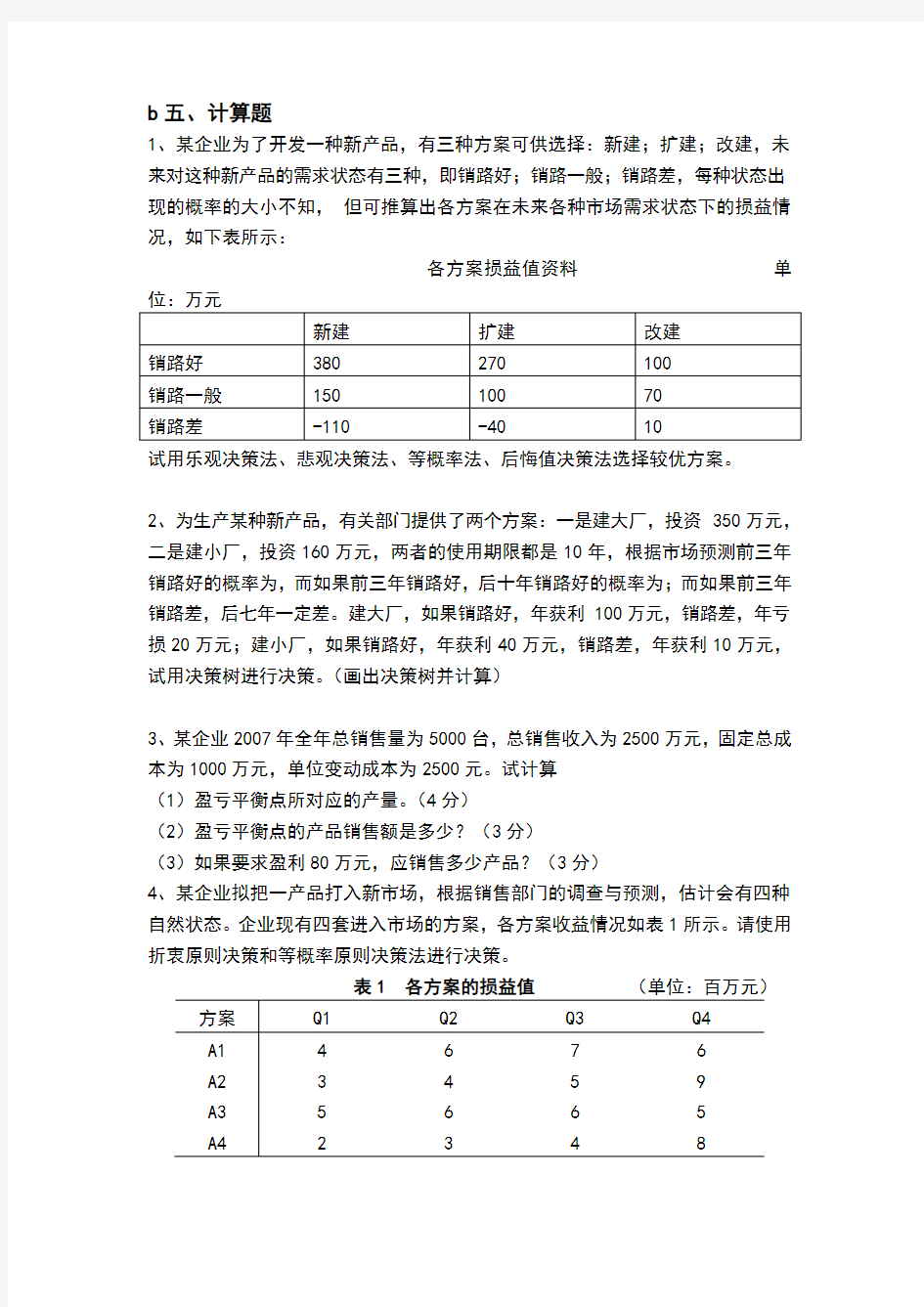 管理学作业及答案