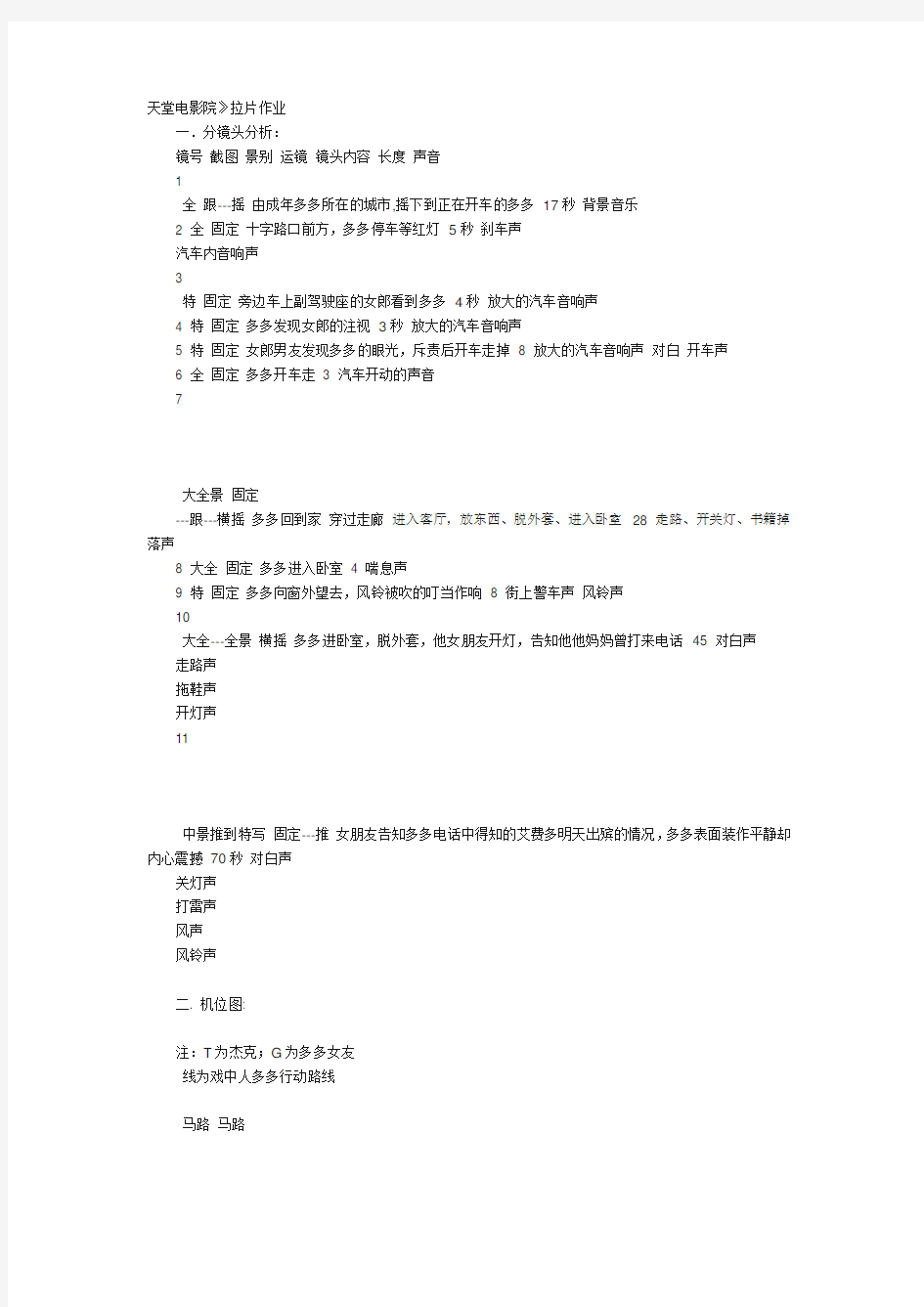 天堂电影院  开头段落分析