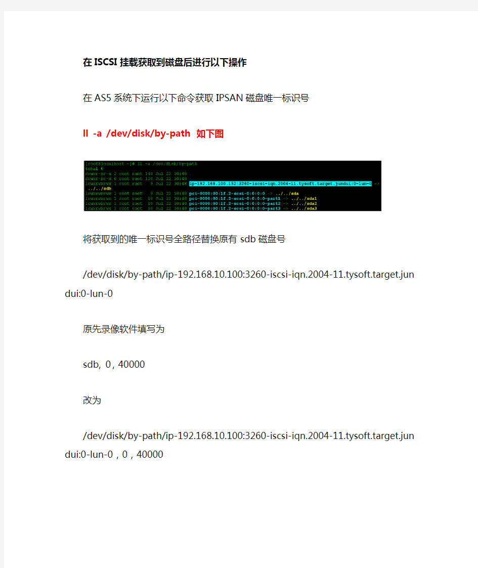 磁盘唯一标识符使用方式