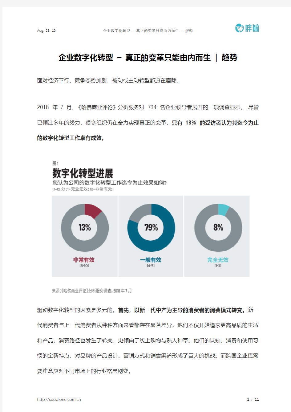 企业数字化转型 – 真正的变革只能由内而生