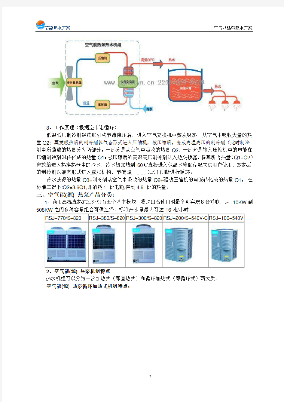 空气能(源)热泵热水工程方案..