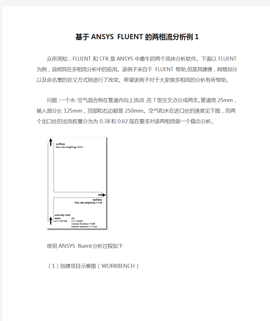 基于ANSYS FLUENT的两相流分析例1