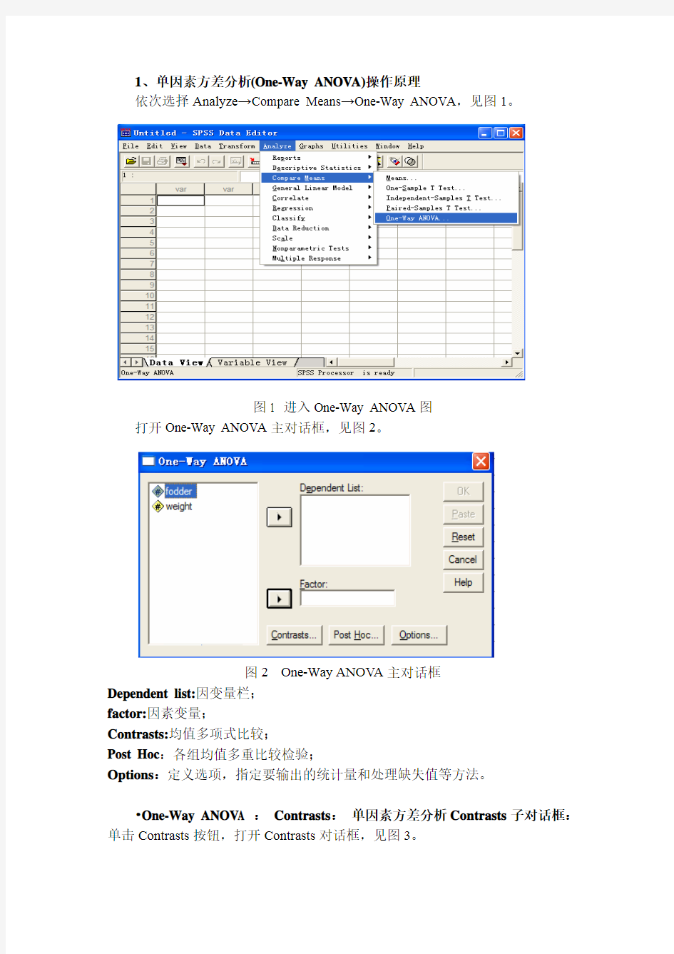 方差分析操作