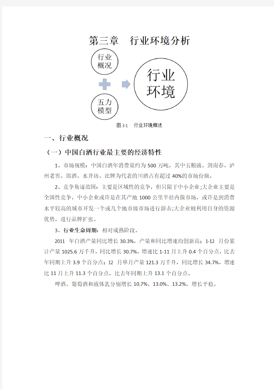 五粮液行业环境分析