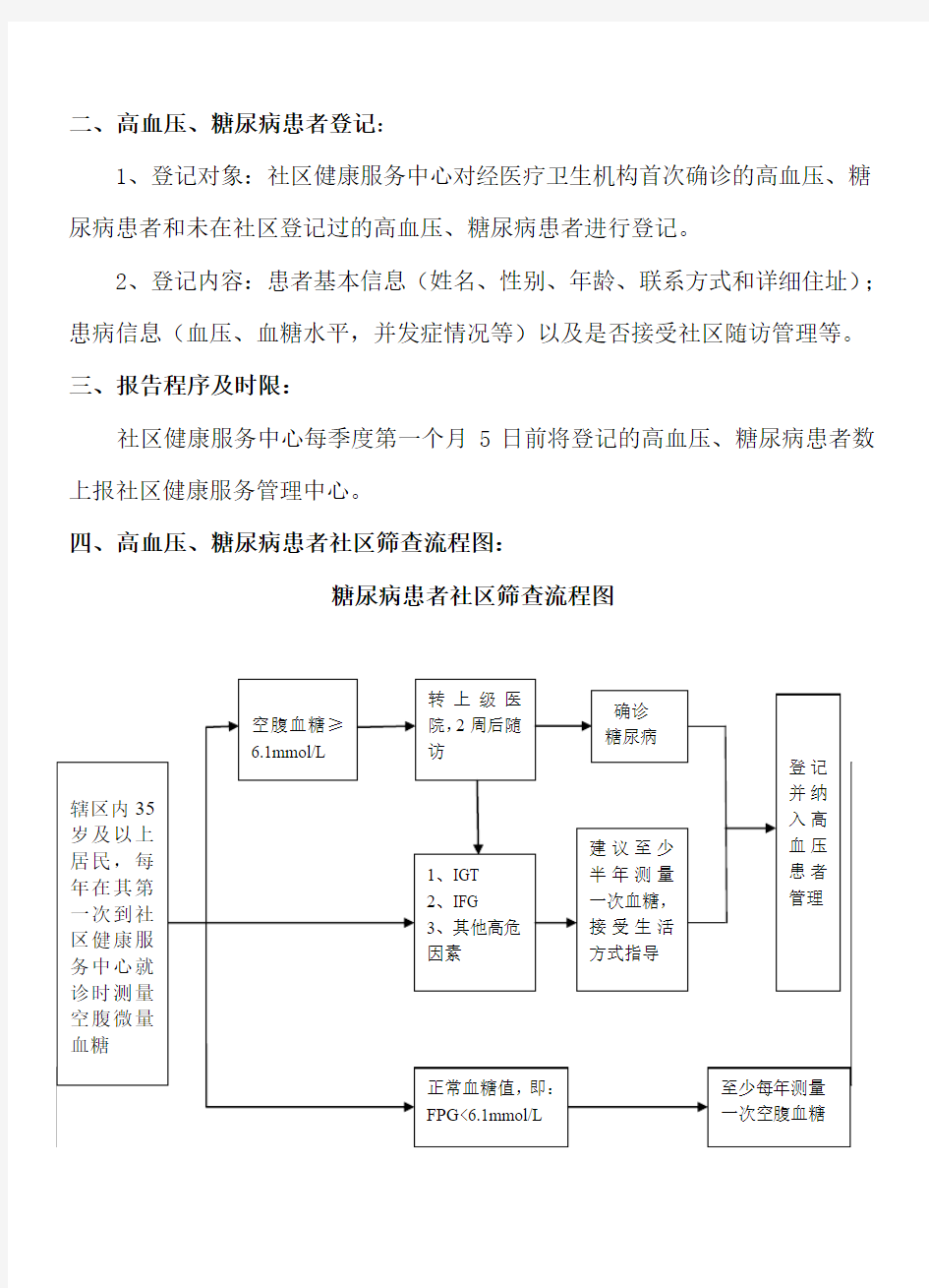 2014高血压、糖尿病的筛查措施