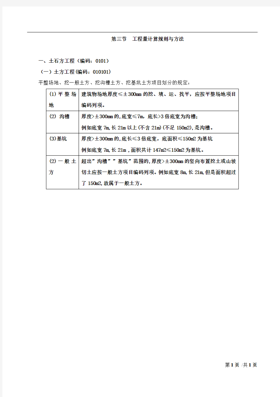 造价-技术与计量(土建)讲义50第五章：工程计量-第三节-工程量计算规则与方法(一)