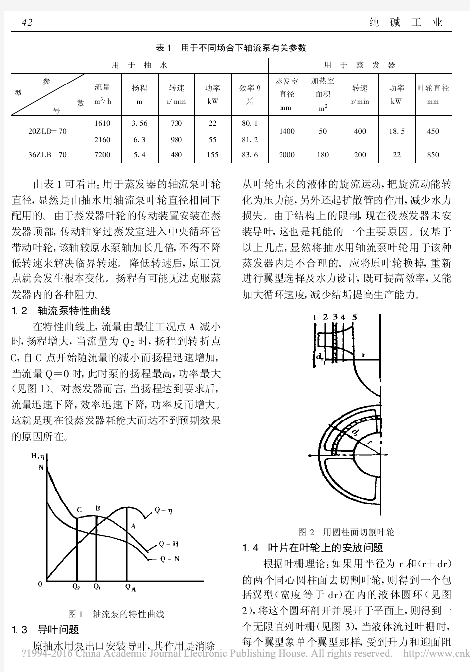 中央内强制循环管式蒸发器轴流泵的设计计算_吉仁塔布