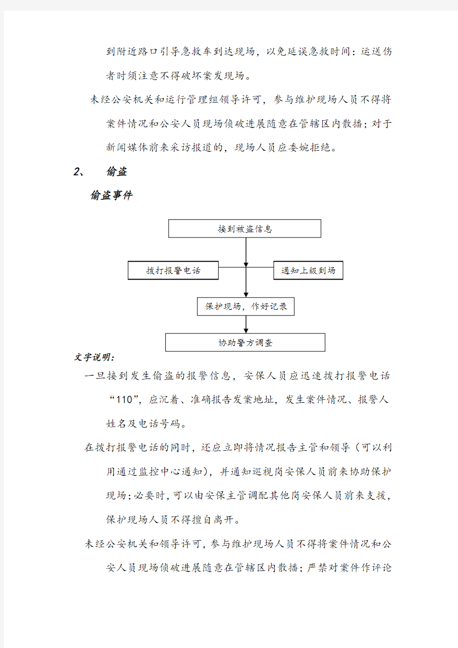 各类突发事件应急预案