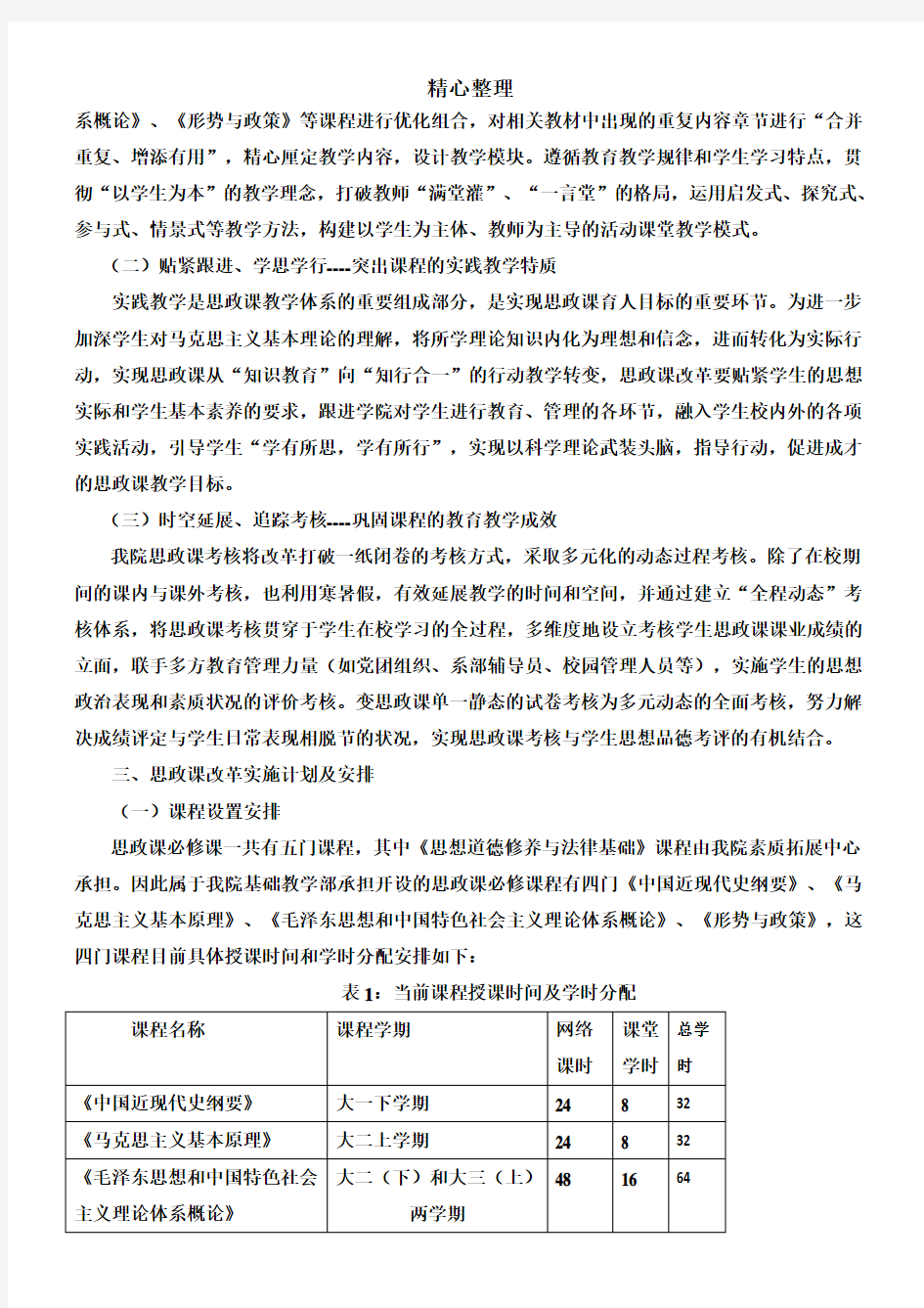 思政课改革方法