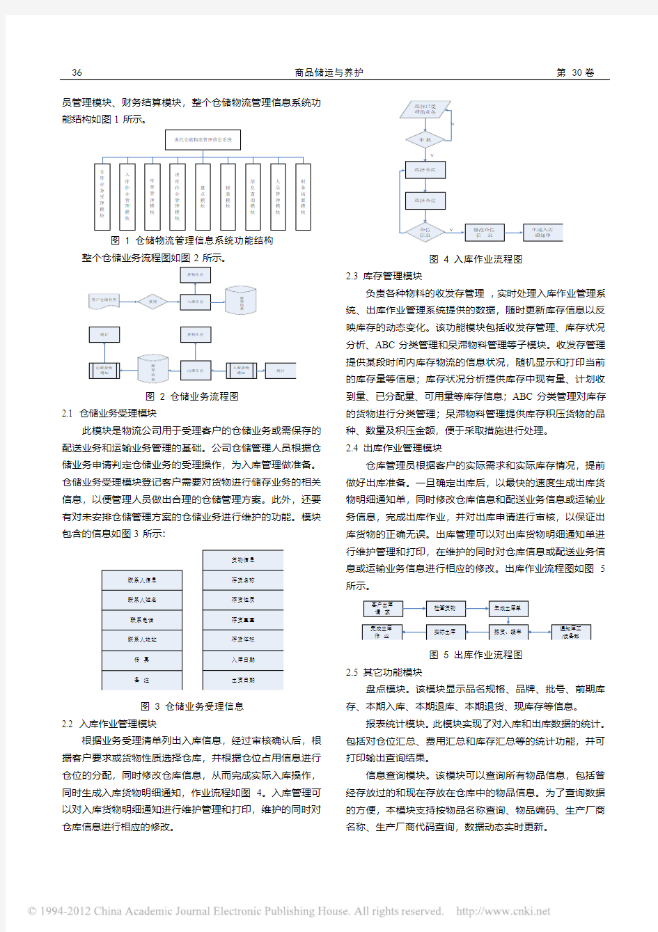 现代仓储物流管理信息系统分析与设计_曹彬