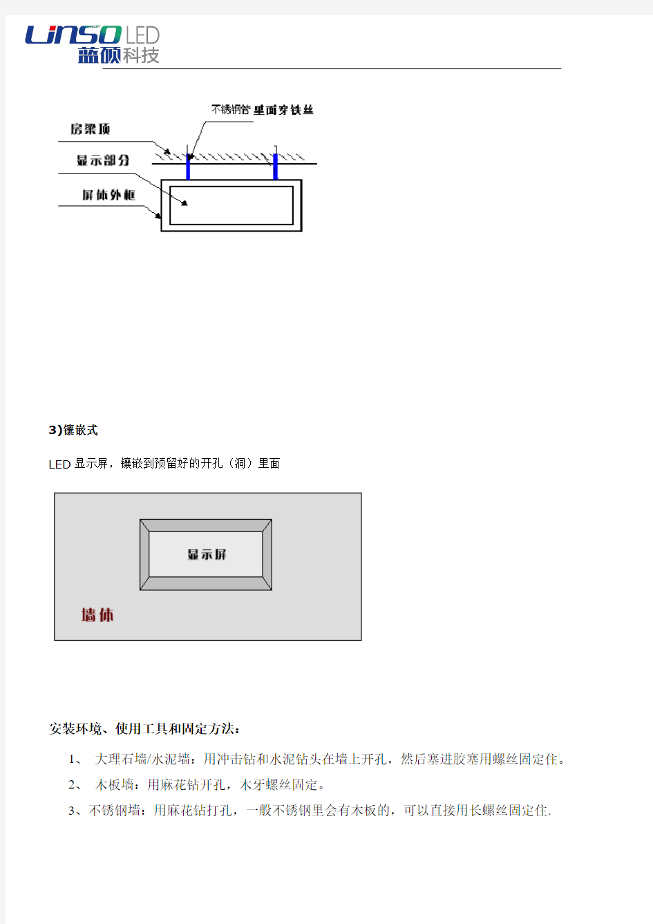 显示屏LED屏安装方法图解