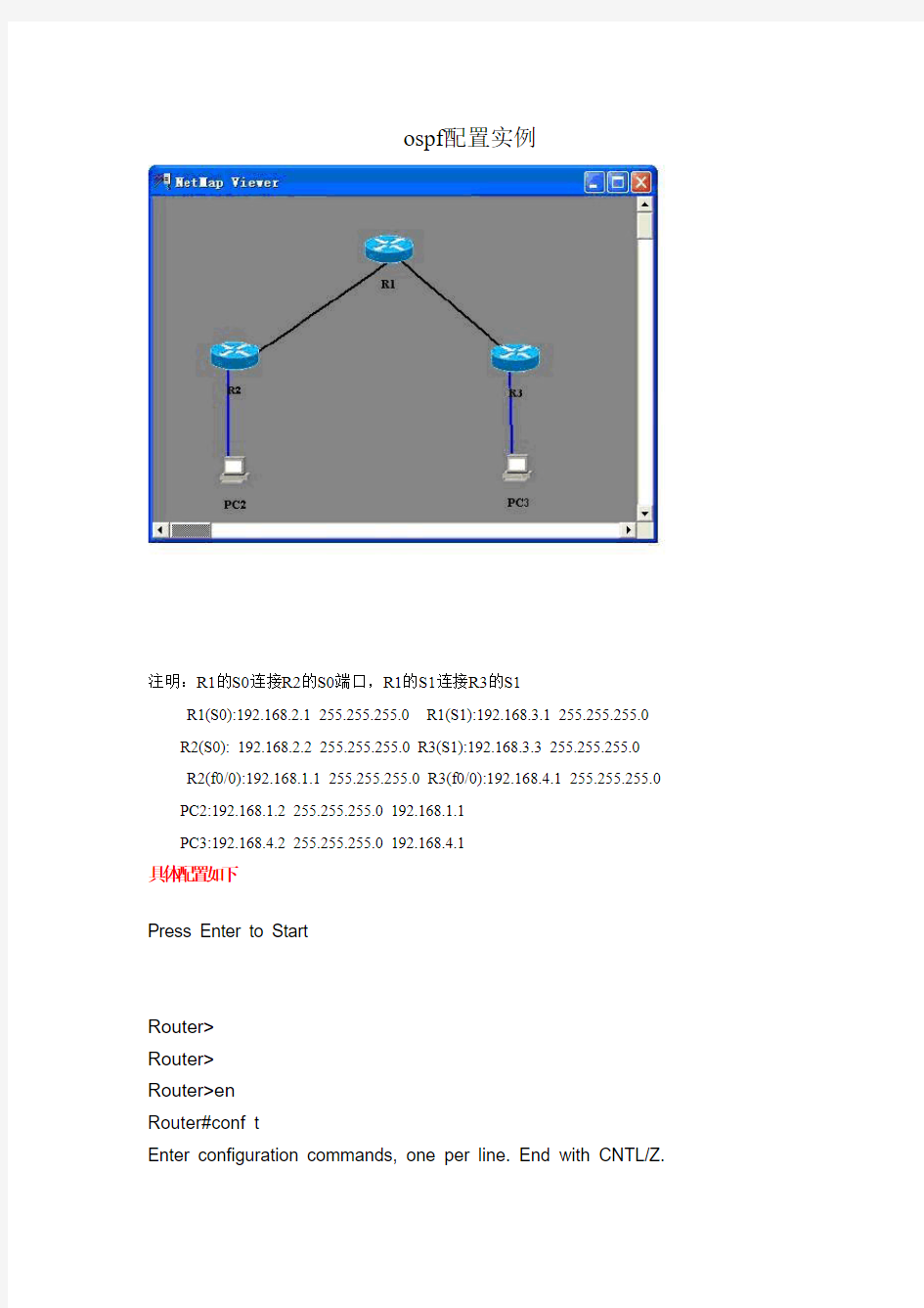 ospf配置实例