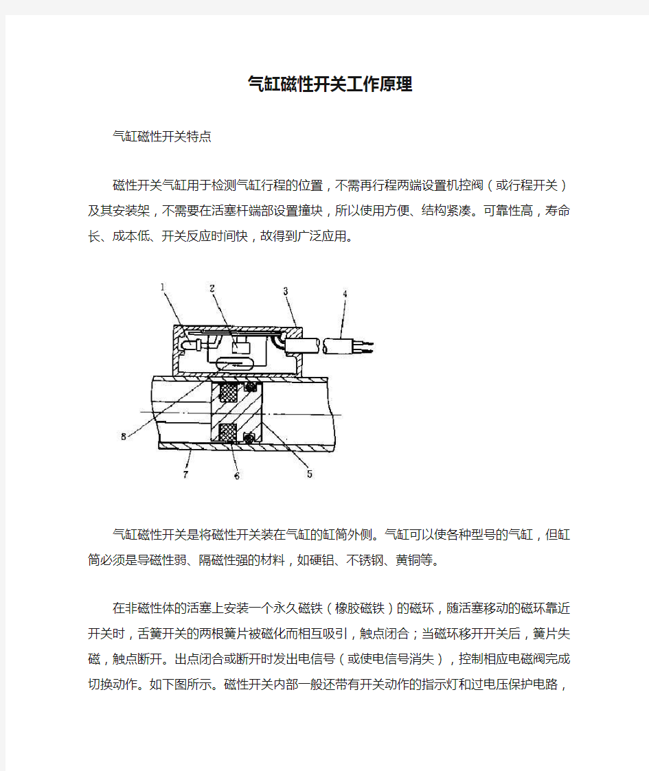 气缸磁性开关工作原理