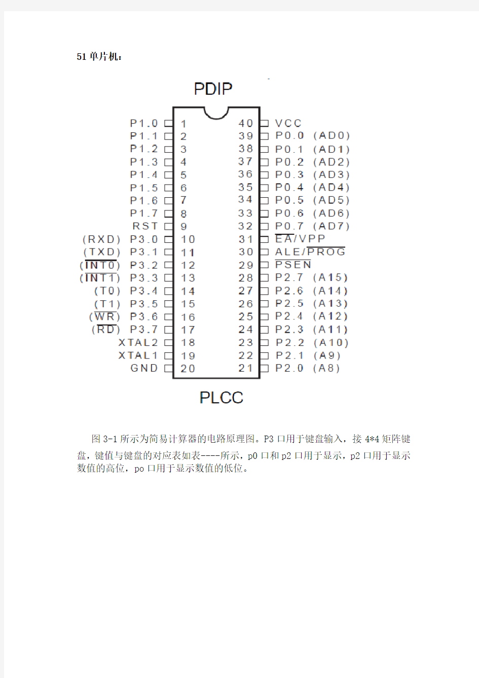 基于单片机的计算器设计