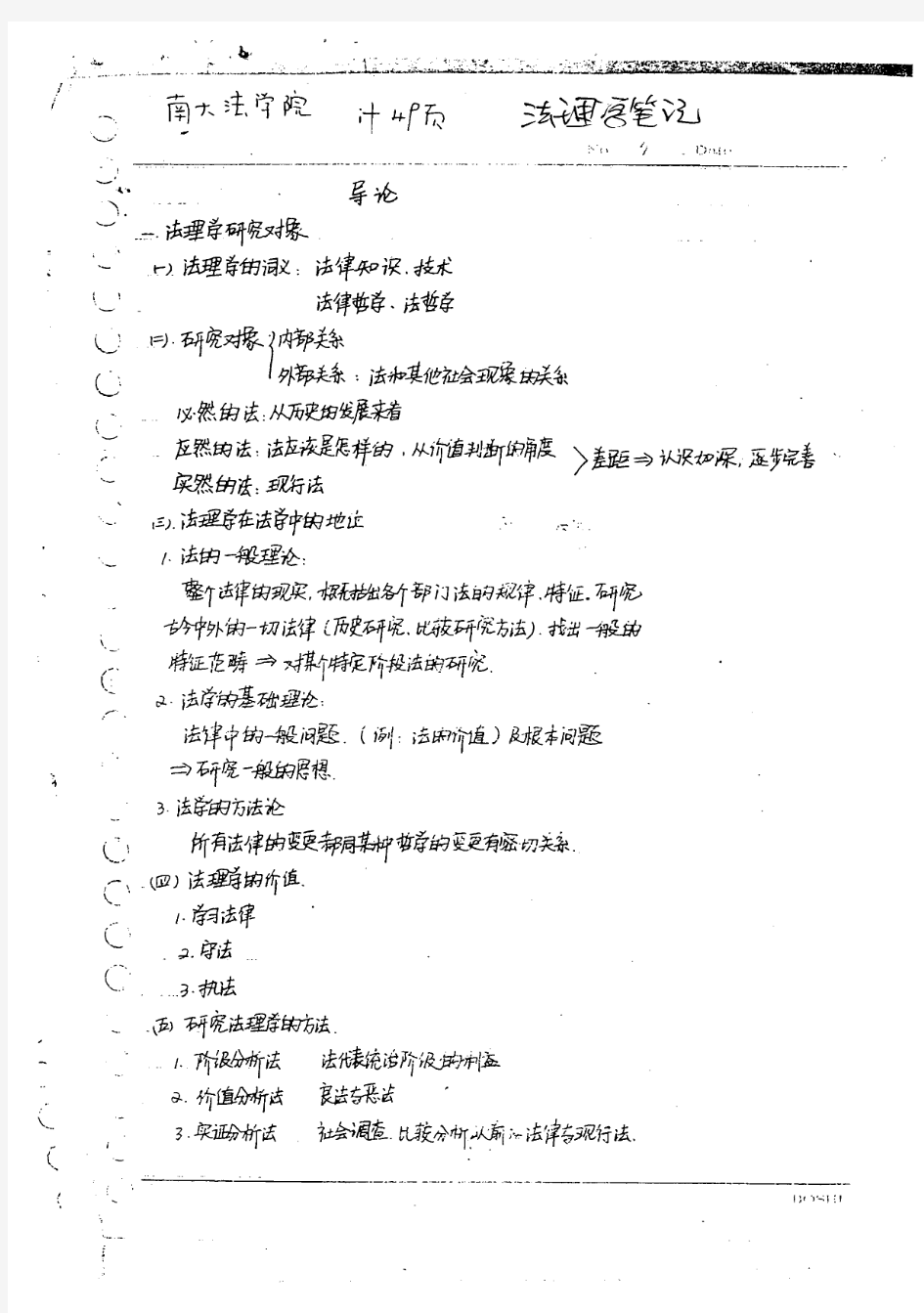 南京大学法理学笔记-49页