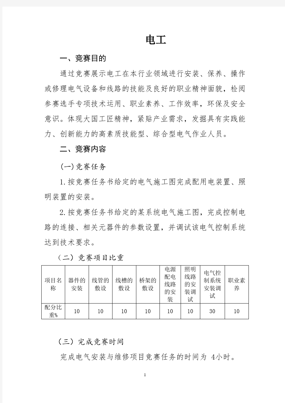 2018年中国技能大赛--内蒙古鄂尔多斯职业技能竞赛技术文件